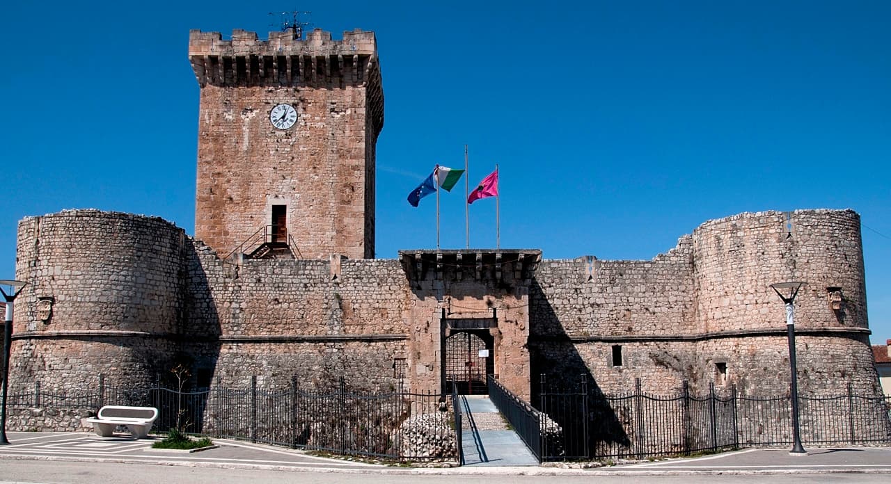 Piccolomini Castle: A Medieval Fortress Overlooking Ortucchio and the Fucino Plain