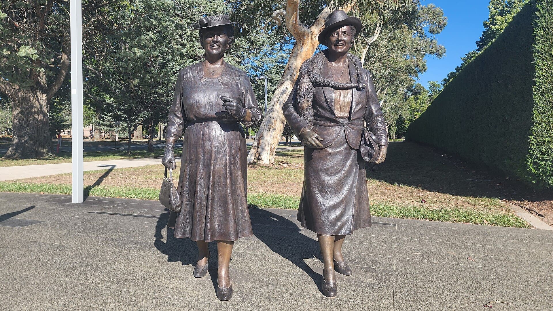 Statues of Dorothy Tangney and Enid Lyons: Trailblazing Women in Canberra
